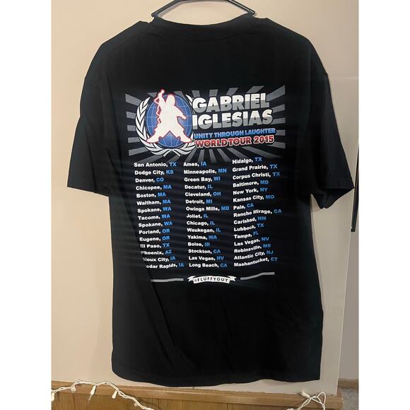 2015 Gabriel Iglesias World Tour T-Shirt - Picture 3 of 3